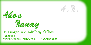 akos nanay business card